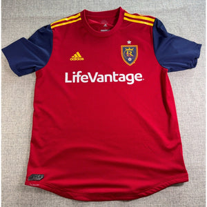 Real Salt Lake Adidas Jersey Mens Large 2018 MLS LifeVantage Climacool RSL Socce