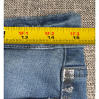 PAIGE Hoxton Ankle Jeans Womens 30 Blue Metallic Silver Stripe Skinny High Rise