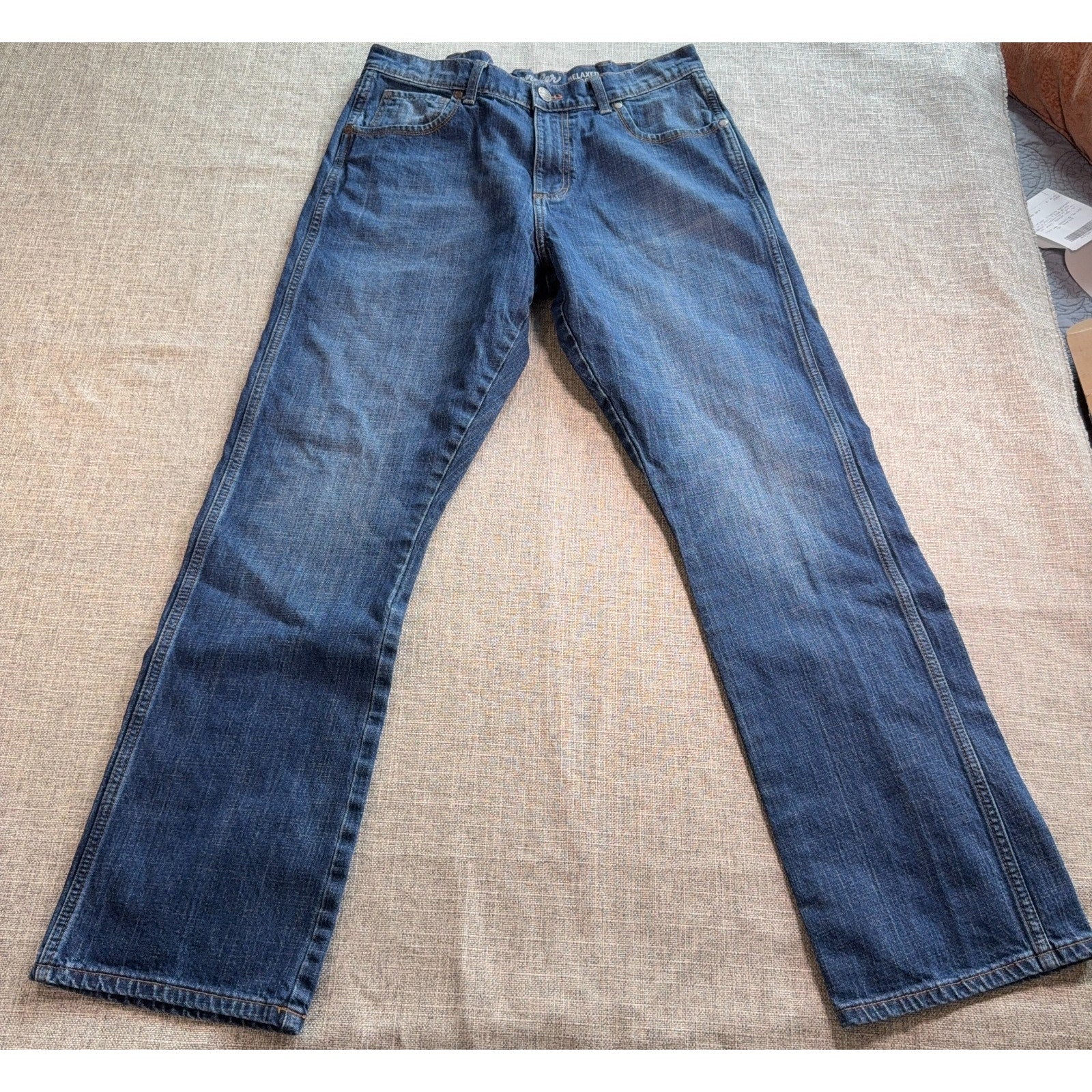 Wrangler Retro Relaxed Boot Jeans Men’s 33x34 Blue Western Stretch Denim