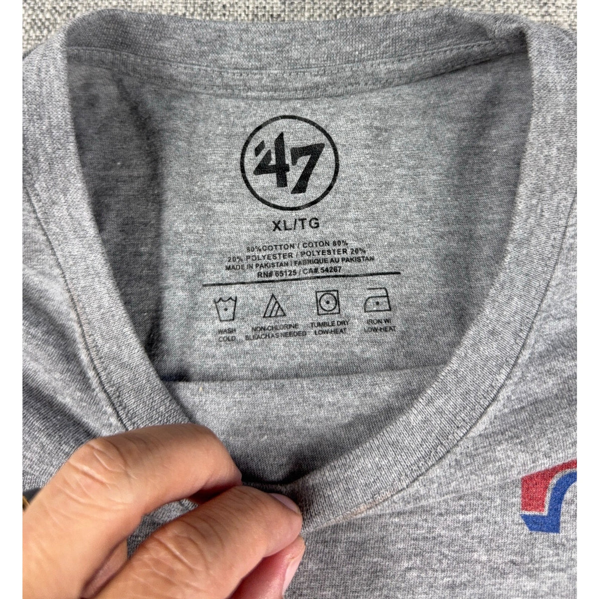 Elvis Andrus Texas Rangers T Shirt Mens XL Gray 47 Brand MLB Baseball #1 Graphic
