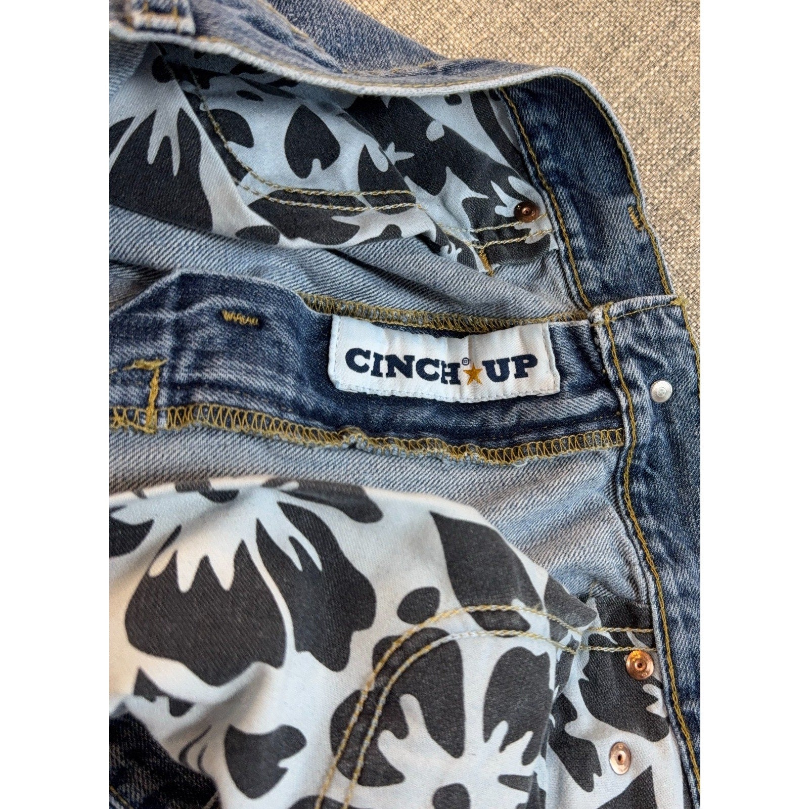 Cinch Up Men’s Jeans 36x40 Actual 38x40 Relaxed Western Cowboy Made Mexico
