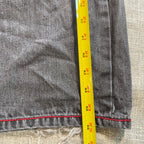 Coogi Australia Jeans Mens 42x35 Gray Baggy Y2K Hip Hop Embroidered Denim