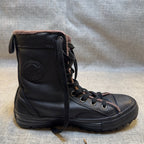 Converse Chuck Taylor Leather Fur Hi Rise Boots Black 553387C Size 4 Zip