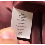 Talbots Women’s Velvet Blazer Size 8 Burgundy Wine Cotton Stretch Lined Jacket