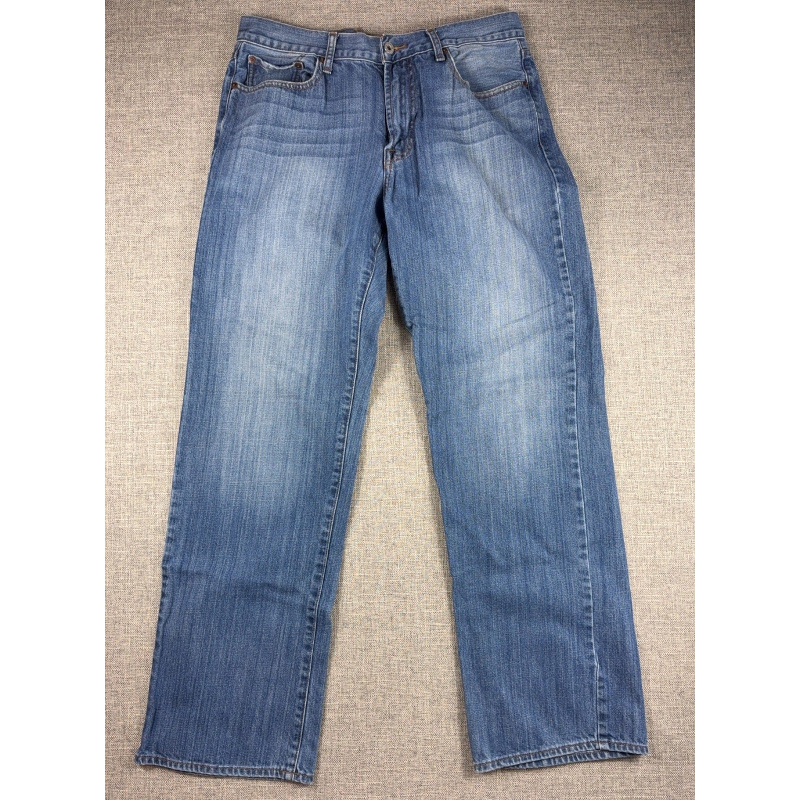 Lucky Brand 181 Relaxed Straight Jeans Mens 31x34 Blue 100% Cotton Denim