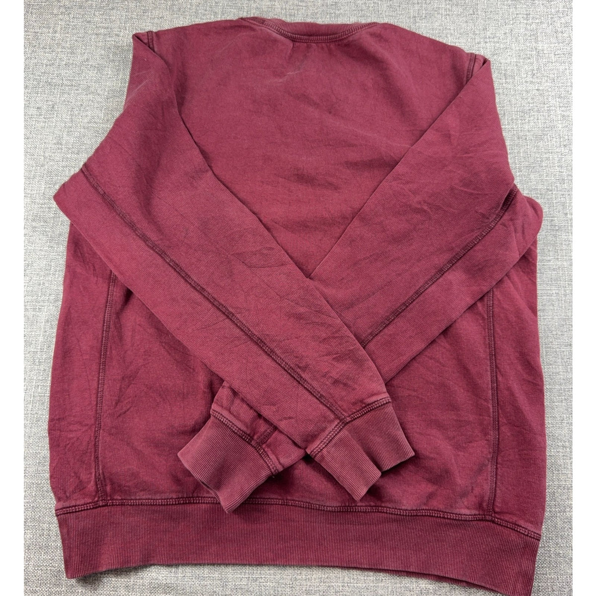 Timberland Sweatshirt Mens L Burgundy 1973 Built On Heritage Graphic Crewneck