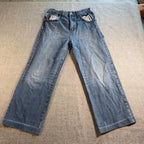 FUBU Jeans Mens 32x32 Baggy Wide Leg Y2K Hip Hop Streetwear Denim Updated item