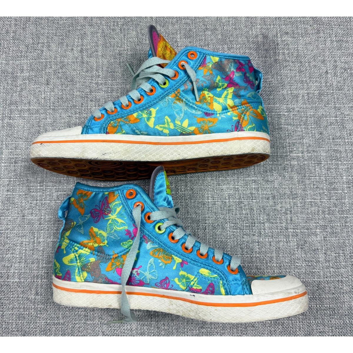 2008 adidas Originals Floral Butterfly High Tops Women's 6.5 ART 034338