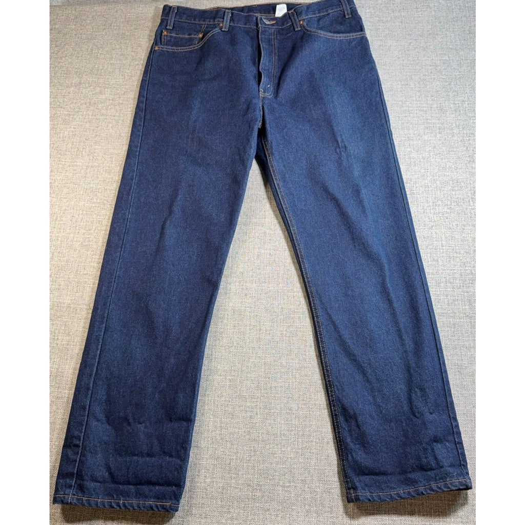 Vintage Levi’s 505 Jeans Mens 38x30 Made USA Dark Wash Regular Fit 100% Cotton