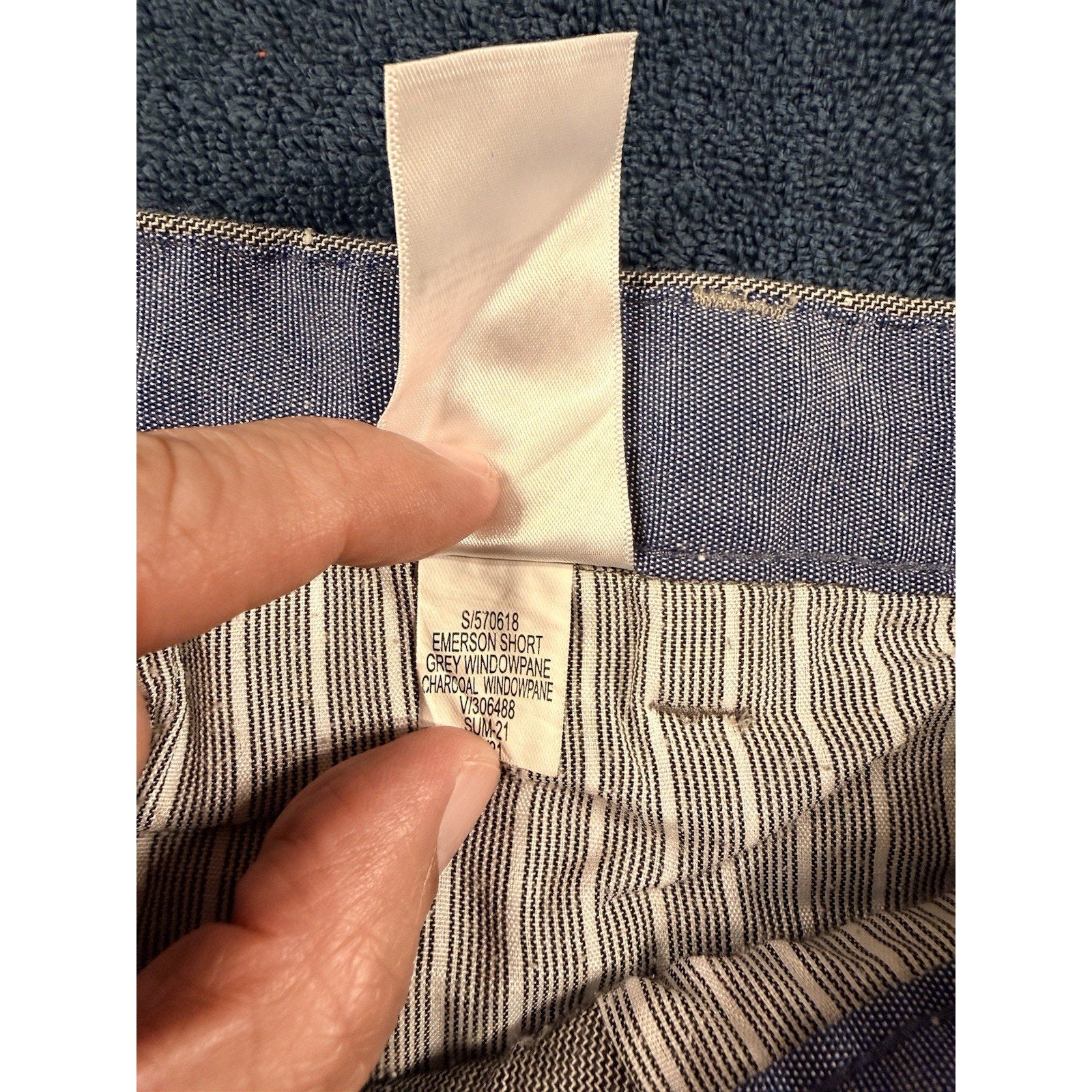 Banana Republic Emerson Shorts Men’s 38 Lot of 2 Blue & Windowpane Casual Golf