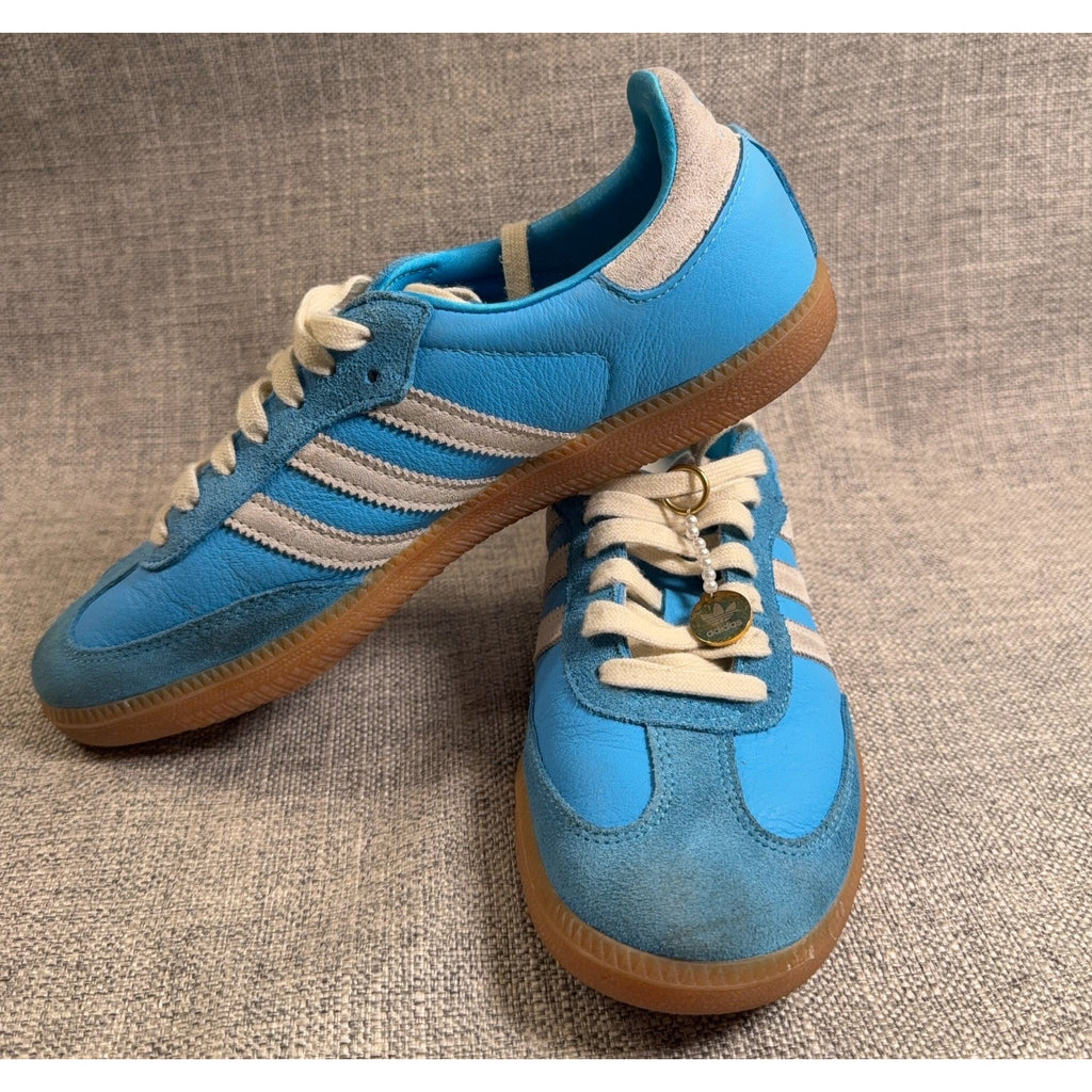 adidas x Sporty & Rich Samba OG Blue Rush IE6975 Men 6.5 Women 7.5