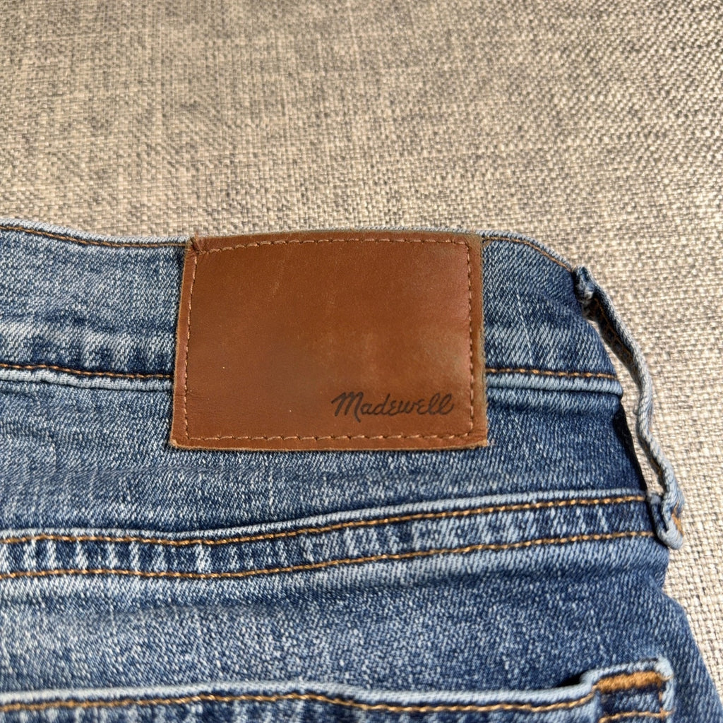 Madewell Mens Slim Jeans 33x32 Blue Distressed Medium Wash Denim Pants