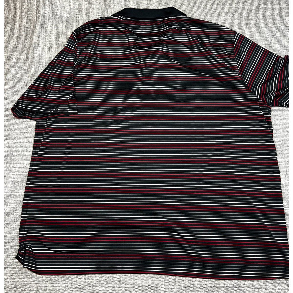 Ohio State Buckeyes Cutter & Buck DryTec Polo Men's XXL Black Striped NCAA