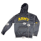 US Army Hoodie Mens Black Gold Embroidered Logo Pullover Military Sweatshirt
