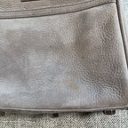 Rebecca Minkoff Mini MAC Crossbody Bag Gray Leather Chain Strap Purse