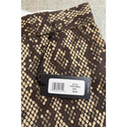 Dickies Womens 8R Snakeskin Pants Brown Python Workwear Trousers NWT