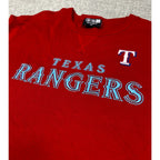 Texas Rangers New Era Short Sleeve Sweatshirt 3XL Red Embroidered MLB