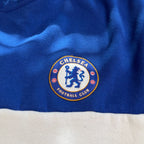 Chelsea FC Hoodie Mens 3XL Blue White Navy 1/4 Zip Official Soccer Pullover