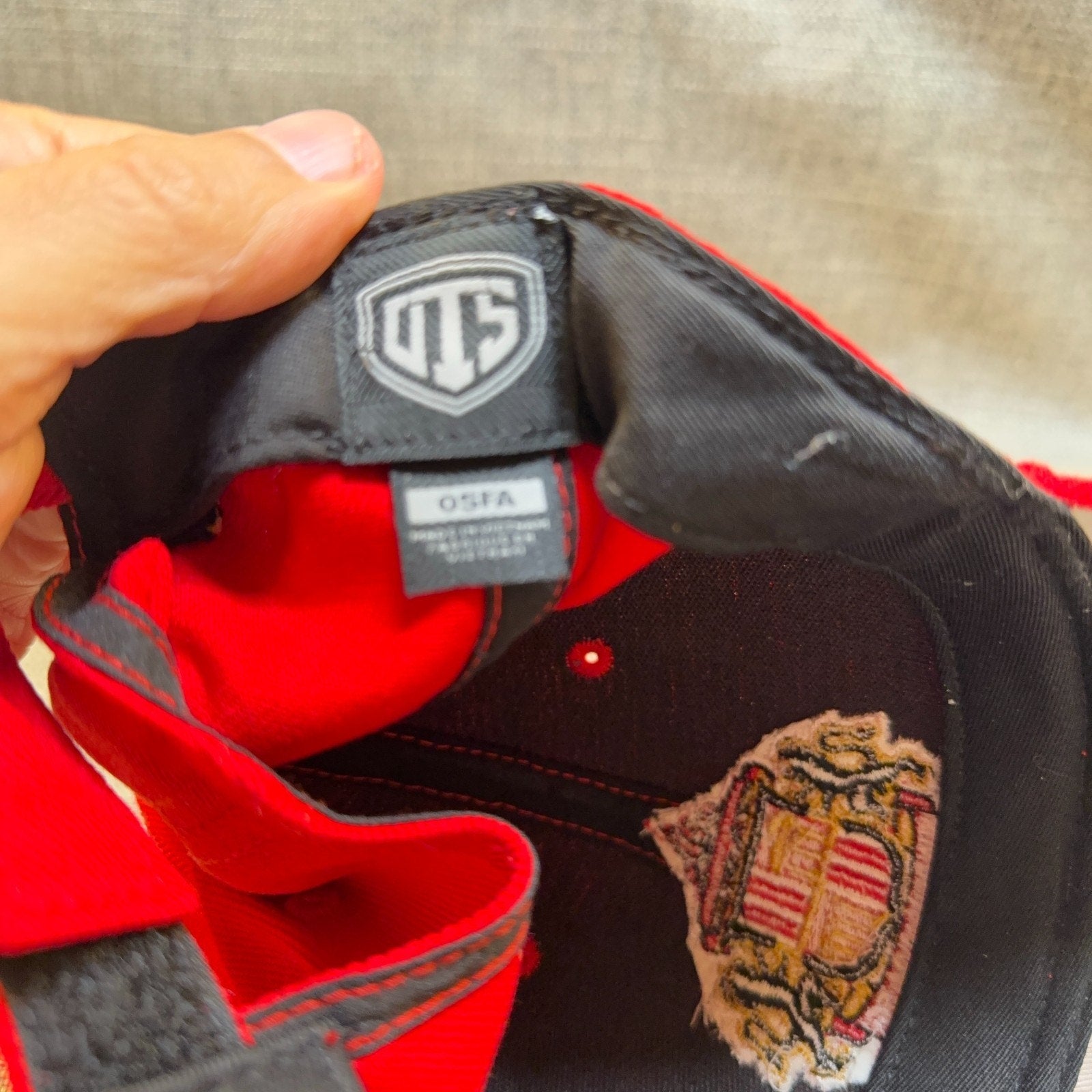 Sunderland AFC Hat UTS Red Embroidered Crest Adjustable Soccer Cap OSFA