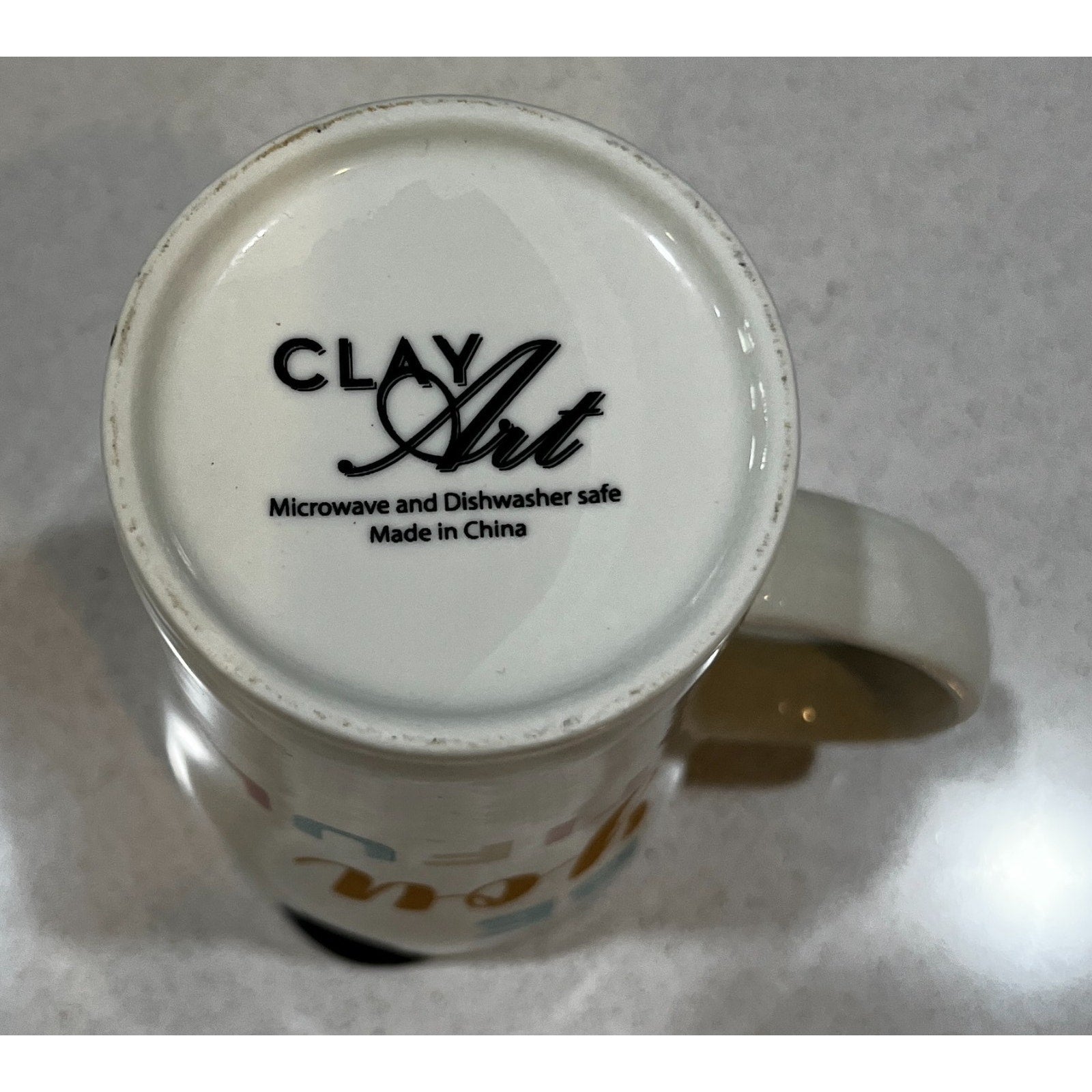 Clay Art Be You Tiful Ceramic Travel Mug With Lid Inspirational Coffee Cup