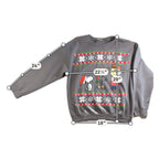 Peanuts Snoopy Charlie Brown Christmas Sweatshirt Adult L Gray Holiday 2017