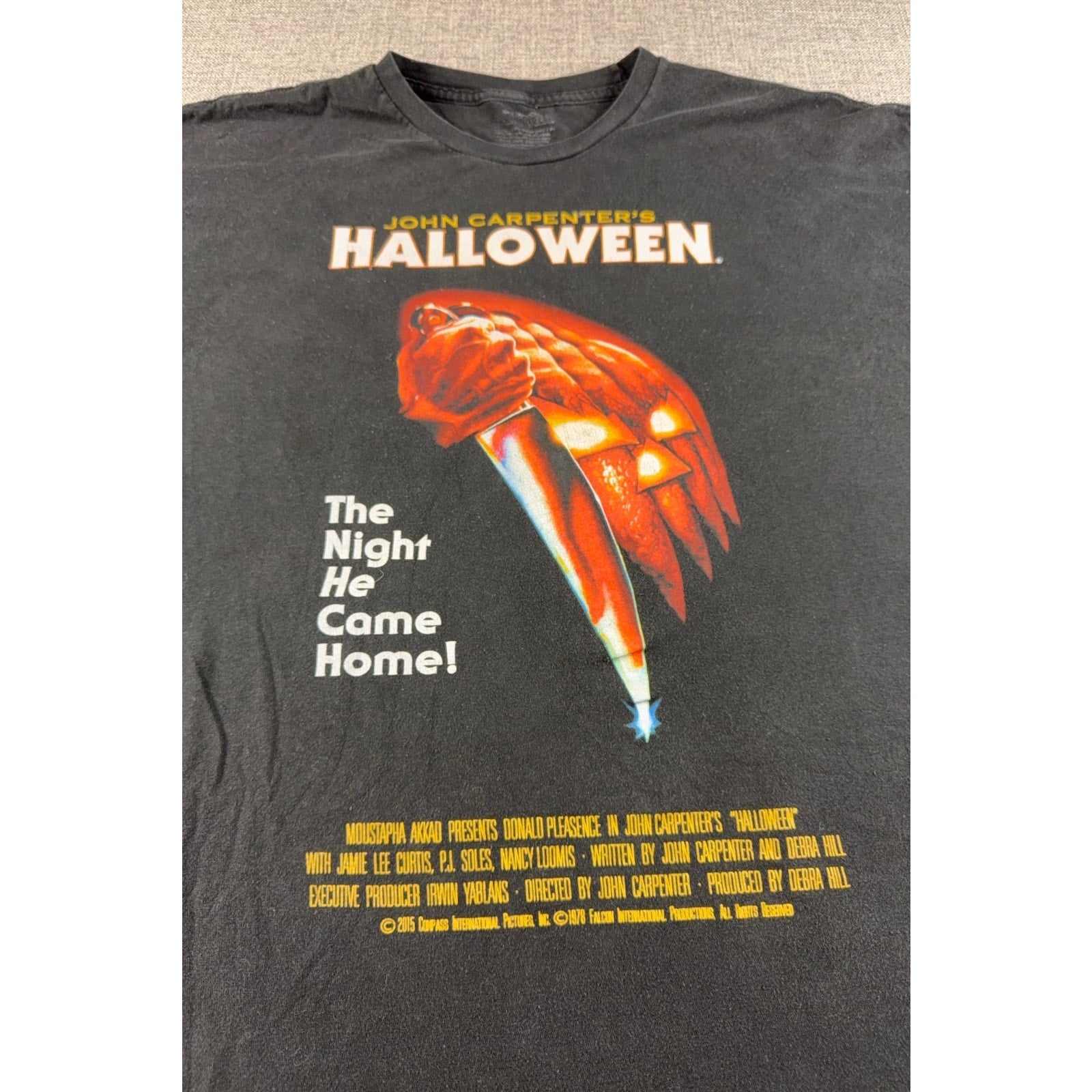 John Carpenter Halloween Movie Poster T Shirt 3XL Black Horror Michael Myers