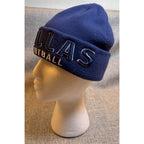 Dallas Football Knit Beanie Hat Lot of 2 Navy Gray Pom Cuffed Winter