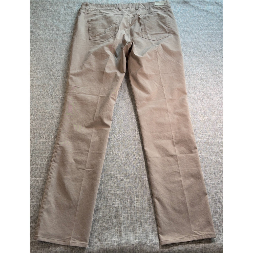 Peter Millar Pants Mens 36x34 Khaki 5 Pocket Golf Casual Chino Stretch