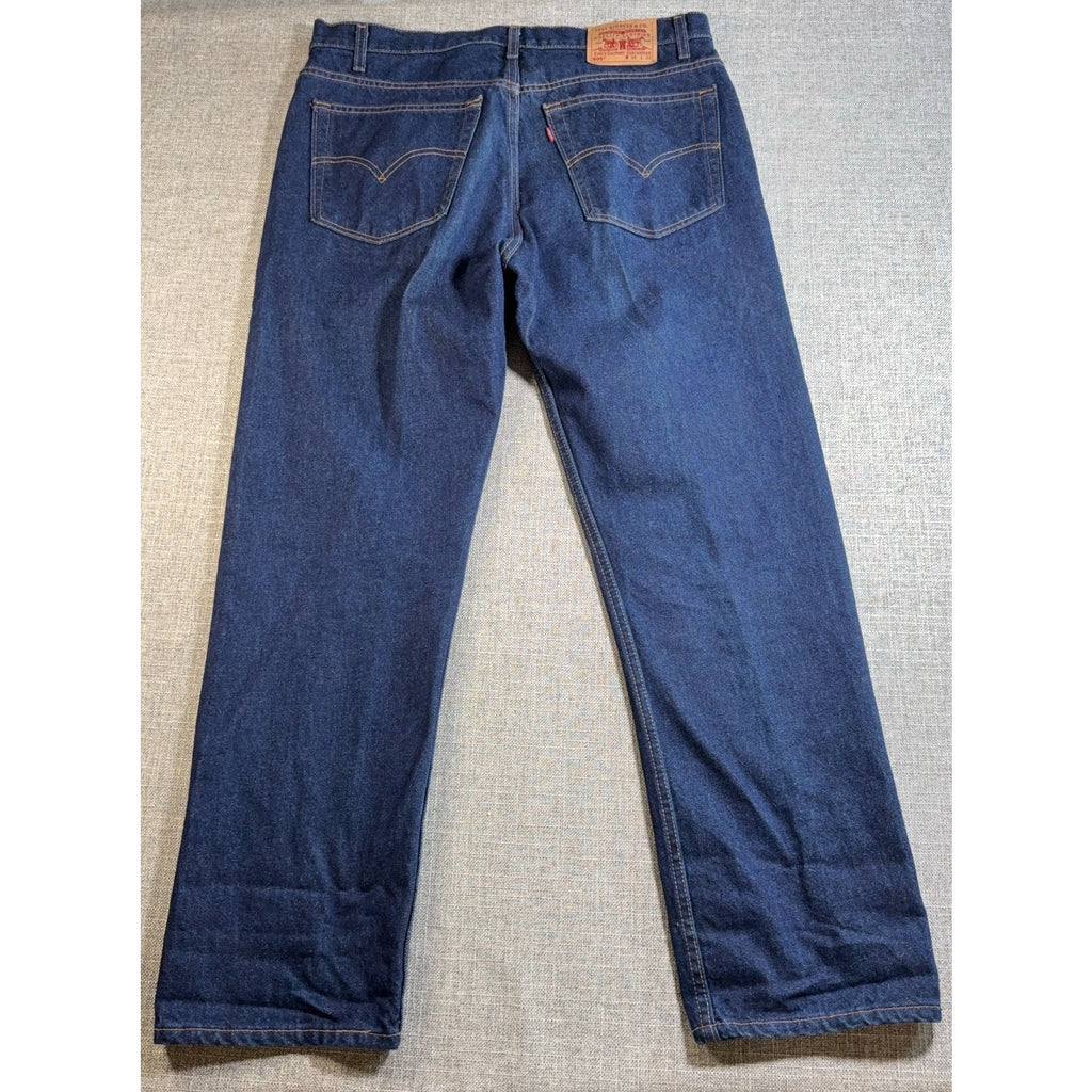 Vintage Levi’s 505 Jeans Mens 38x30 Made USA Dark Wash Regular Fit 100% Cotton