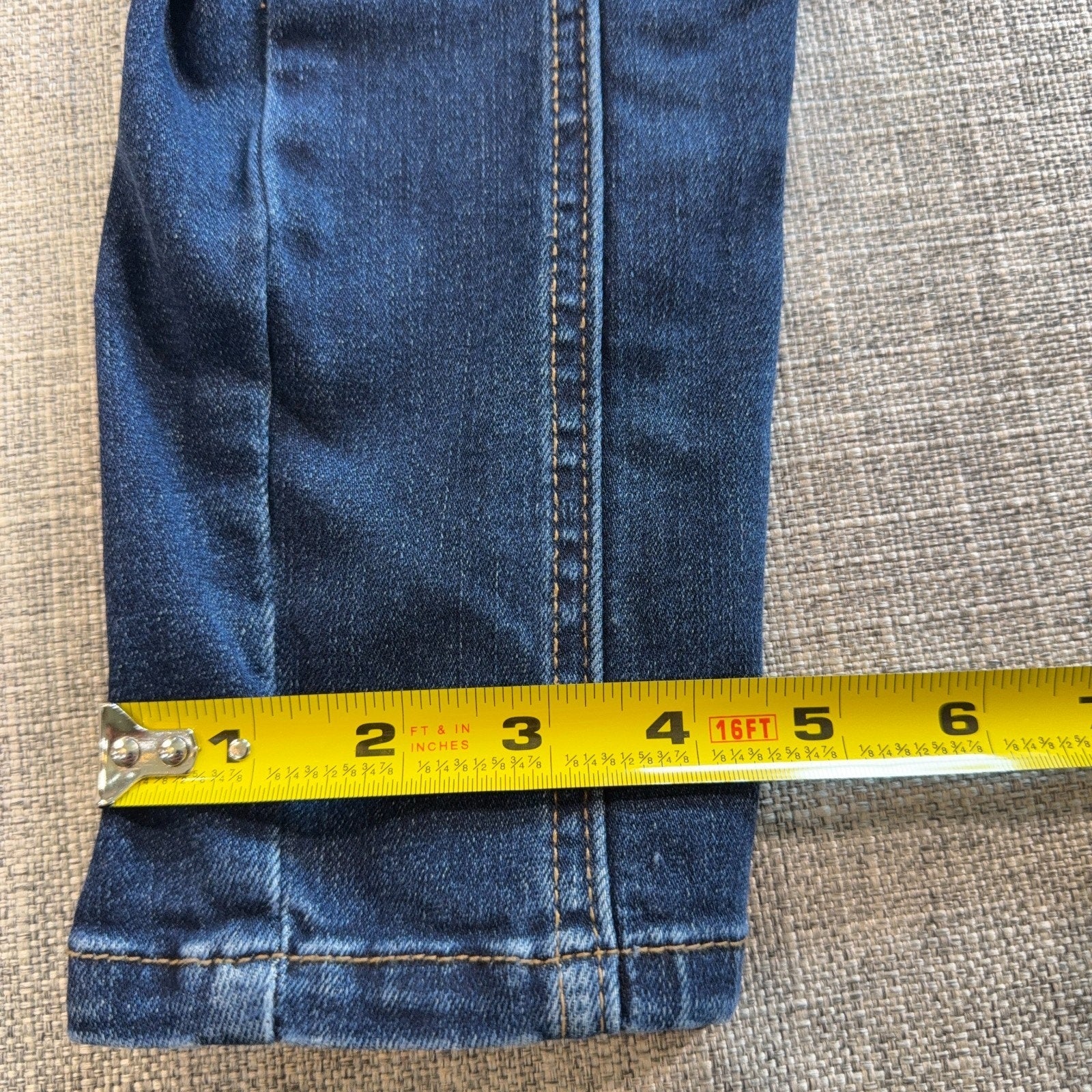 Judy Blue Jeans Womens 11/30 Skinny Fit Stretch Front Seam Dark Wash Denim