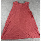 Sigrid Olsen 100% Linen Tank Top Women Small Coral V Neck Tunic A Line