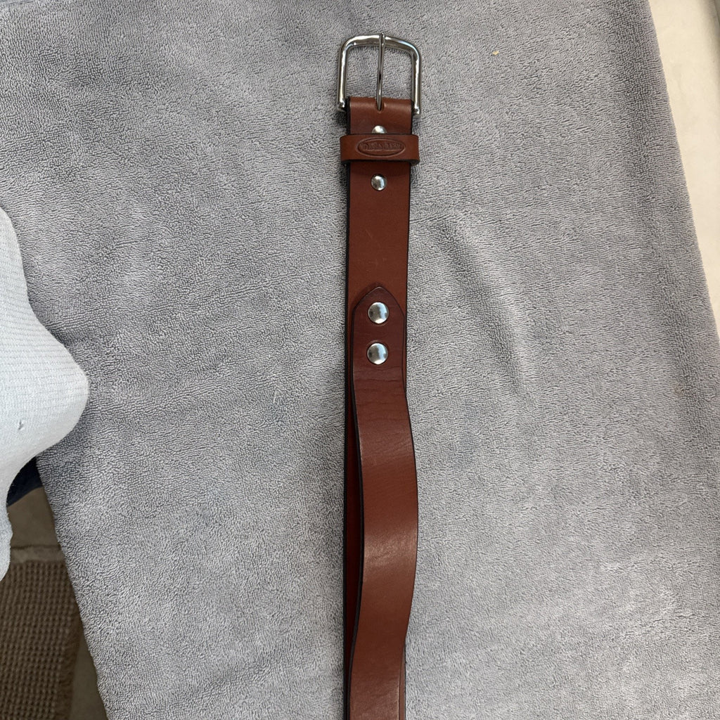 Turtleback Leather Gun Belt Heavy Duty CCW EDC Brown Leather Size ~46 USA Made