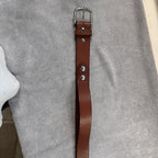 Turtleback Leather Gun Belt Heavy Duty CCW EDC Brown Leather Size ~46 USA Made