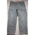 Duluth Trading Co Work Pants Mens 40x34 Relaxed Fit Gray Cargo Utility Canvas