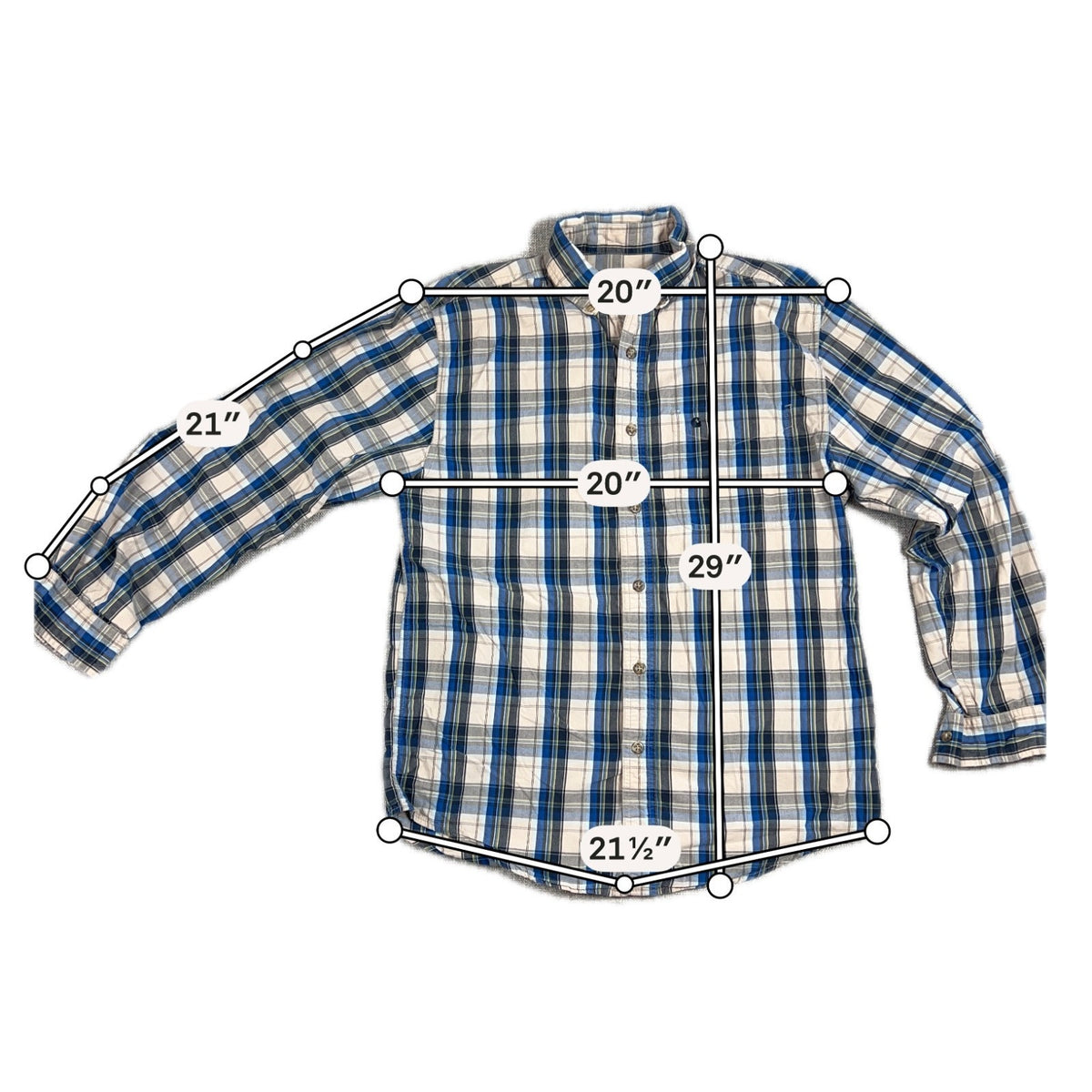 Lot 2 Carhartt S218 Plaid Shirts Mens M Regular Long Sleeve Workwear