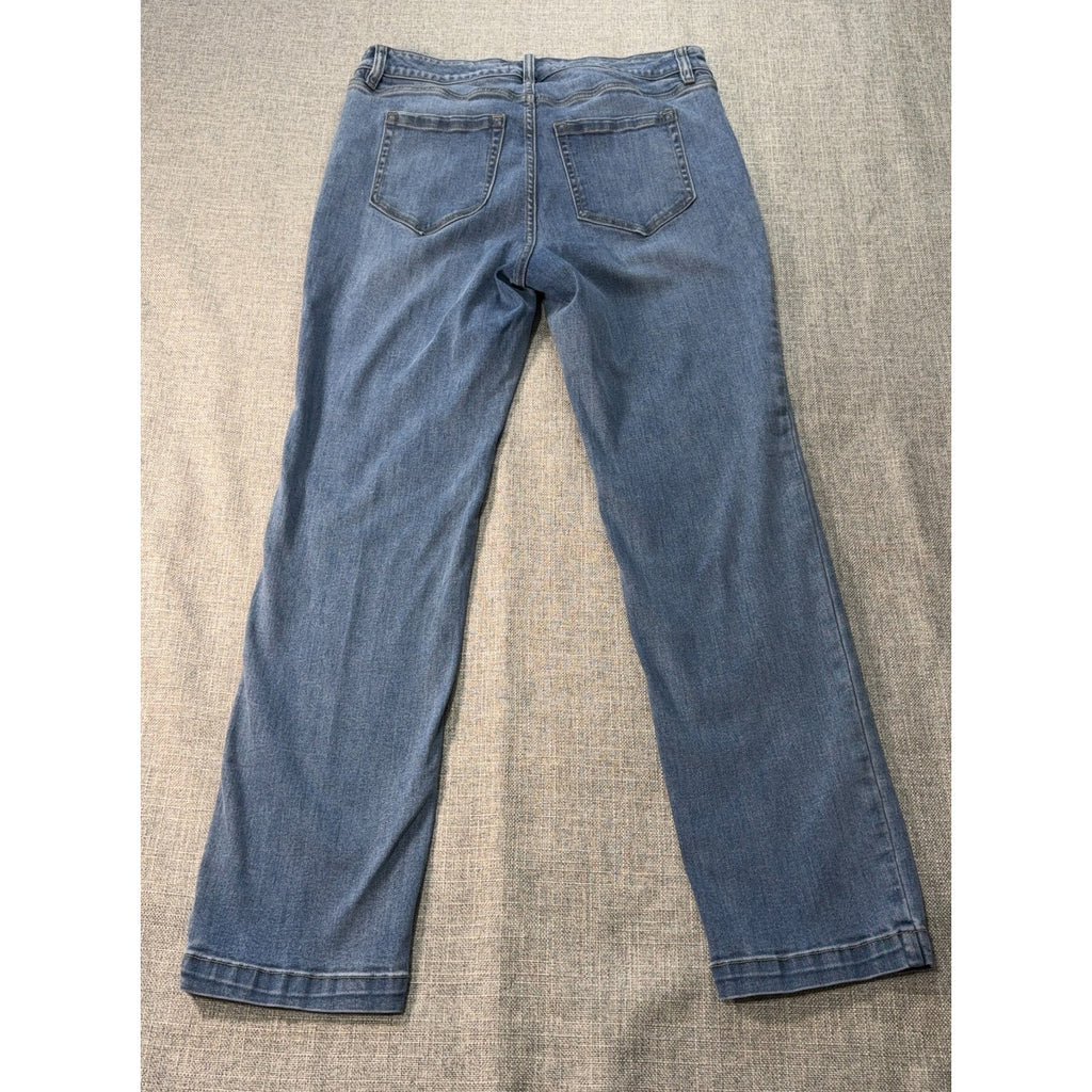Lane Bryant Jeans Womens 14 Signature Fit Straight Leg Flex Magic Patch Pocket