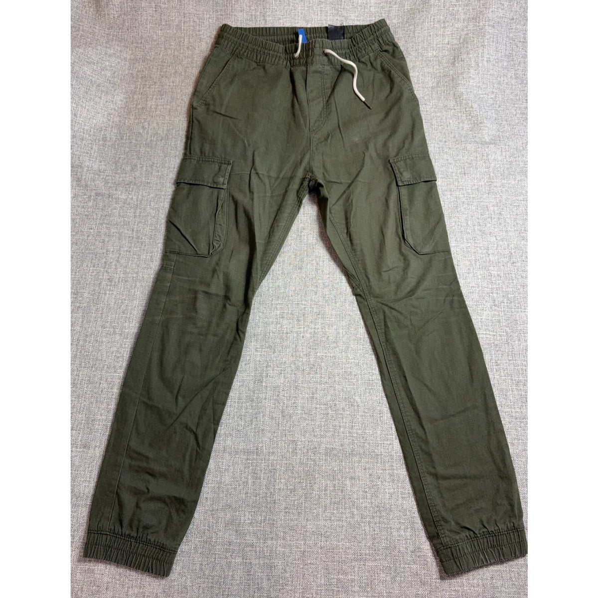 H&M Divided Cargo Jogger Pants Mens 30 Olive Green Ripstop Utility