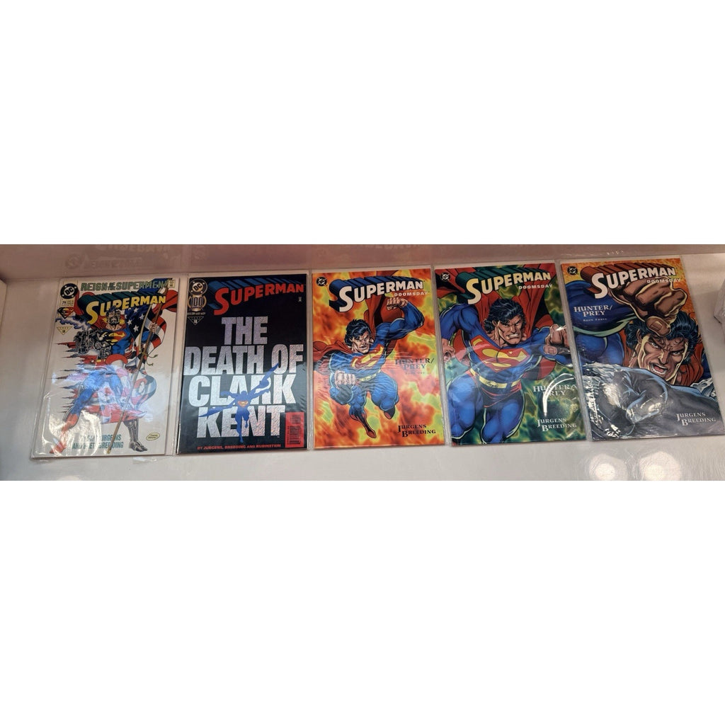 Death of Superman Doomsday Storyline Lot + Hunter/Prey Set DC Comics