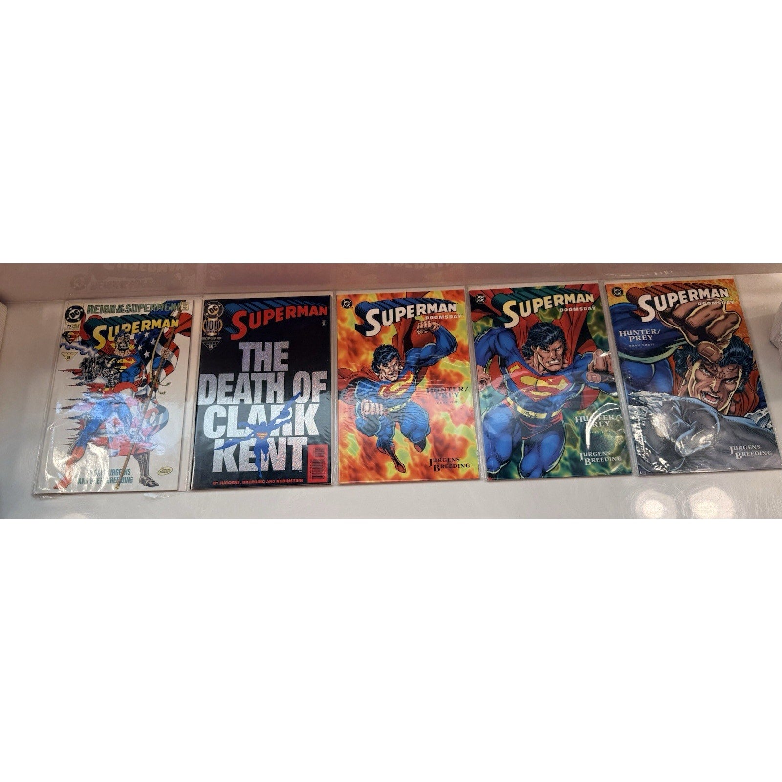 Death of Superman Doomsday Storyline Lot + Hunter/Prey Set DC Comics