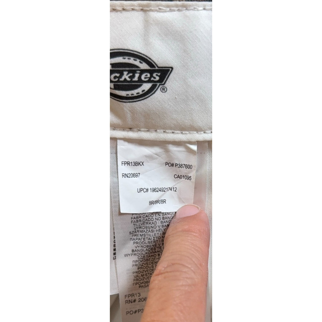 Dickies Womens 8R Snakeskin Pants Brown Python Workwear Trousers NWT