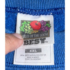 Krewe of Eve Mardi Gras Sweatshirt XXL Mandeville Louisiana Embroidered Blue
