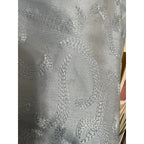 Talbots Petites Pure Silk Pants Womens 12P Blue Jacquard Brocade Dress Trousers