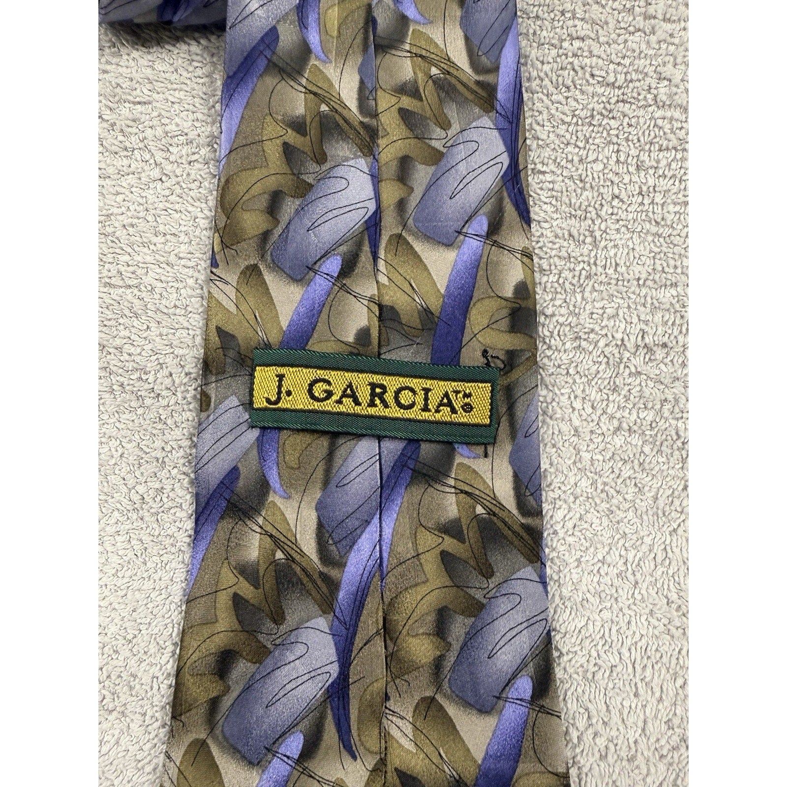 Vintage J Garcia Tie Landscape D Collection Twenty-Eight Abstract Silk Necktie