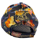Robin Ruth Virginia Floral Hat Navy Quilted Cotton Adjustable Baseball Cap