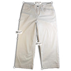 Toad & Co Earthworks Pants Womens 14 Ivory Wide Leg Crop Tencel Stretch