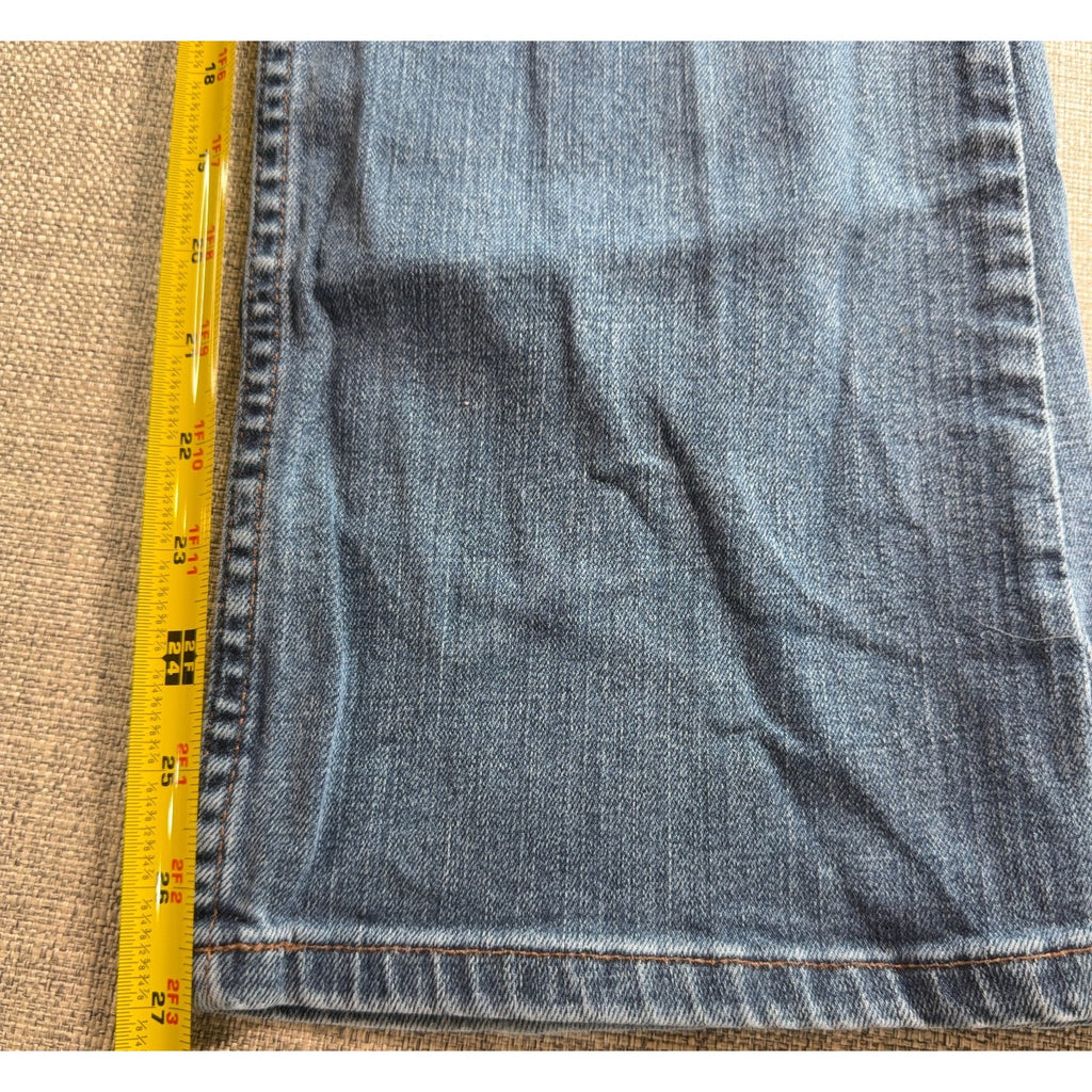 Harley Davidson Womens Jeans 34x31 Bootcut Blue Denim Genuine MotorClothes Biker