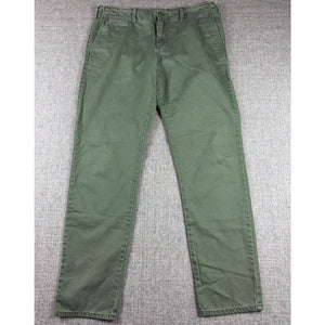 Denim & Supply Ralph Lauren Mens 29 Olive Green Chino Pants Cotton Straight