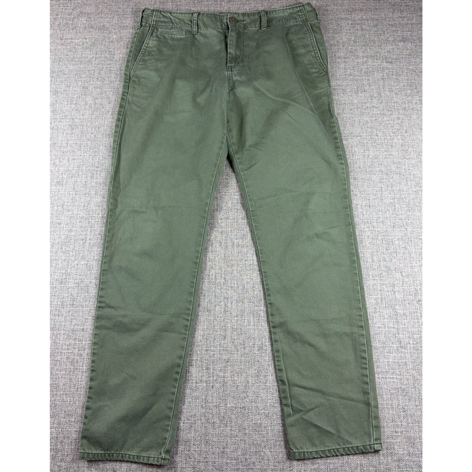 Denim & Supply Ralph Lauren Mens 29 Olive Green Chino Pants Cotton Straight