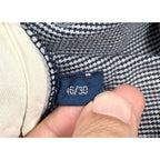 Polo Ralph Lauren Mens 46 Houndstooth Pleated Cuffed Pants Cotton Wool