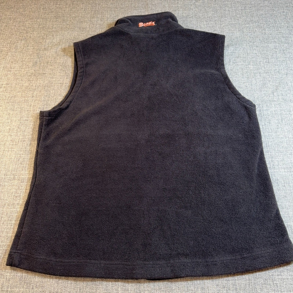 Oregon State Beavers Columbia Fleece Vest Womens XL Gray Full Zip NCAA